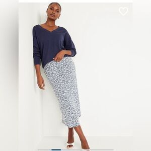 Old Navy High-Waisted Midi Slip Skirt  Size Small EUC